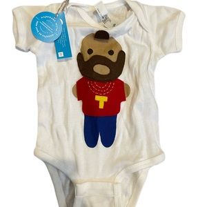 NWT handmade Mi Cielo Mr. T onesie